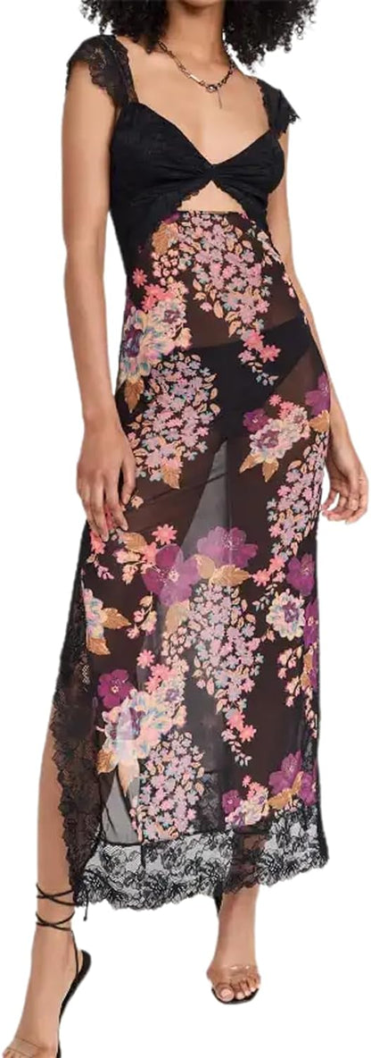 Floral Sleeveless Maxi Dress