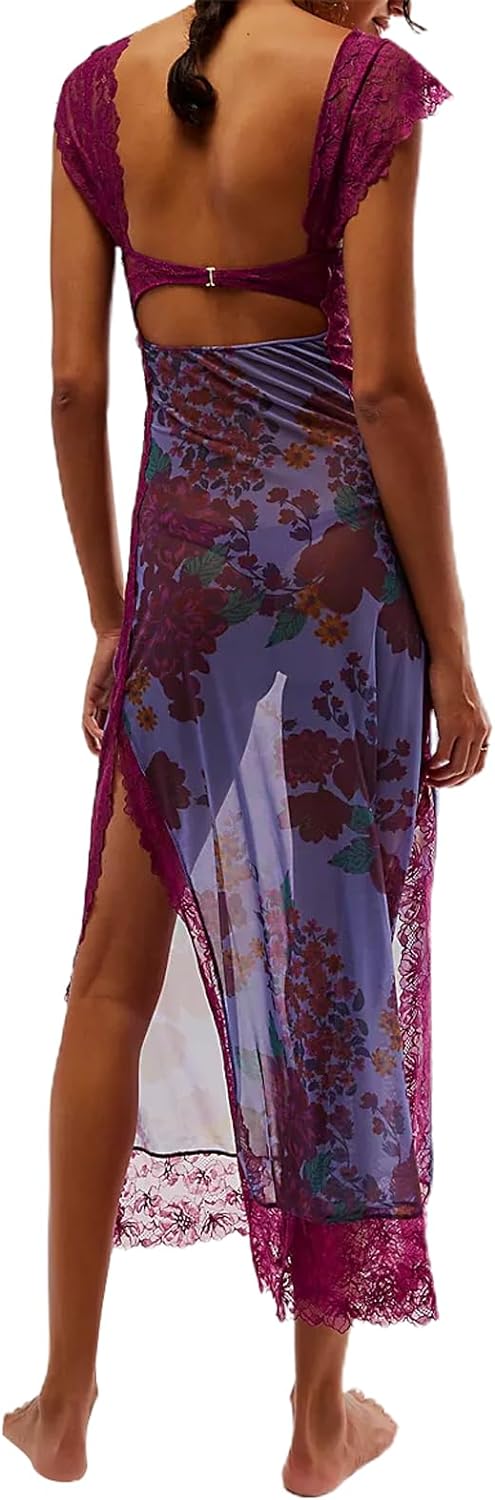 Floral Sleeveless Maxi Dress