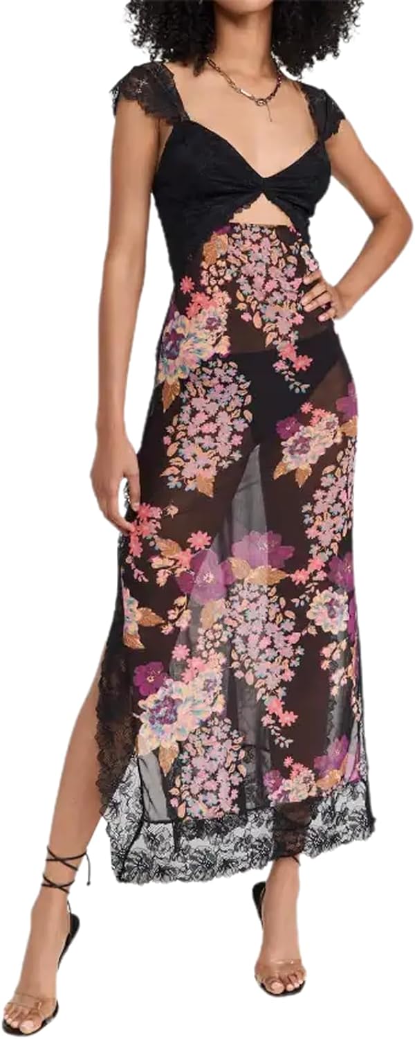 Floral Sleeveless Maxi Dress