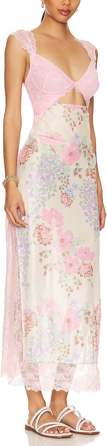 Floral Sleeveless Maxi Dress