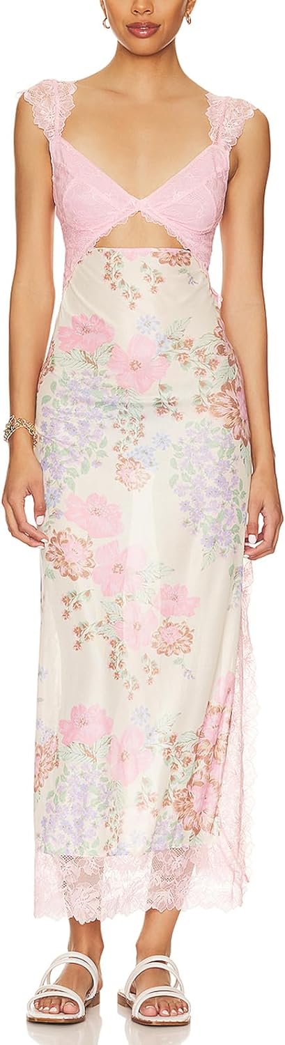 Floral Sleeveless Maxi Dress