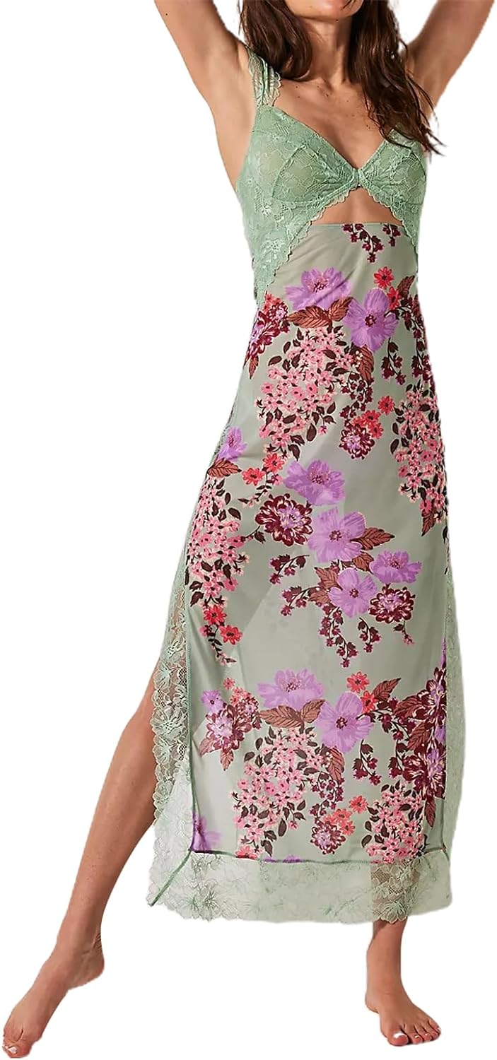 Floral Sleeveless Maxi Dress