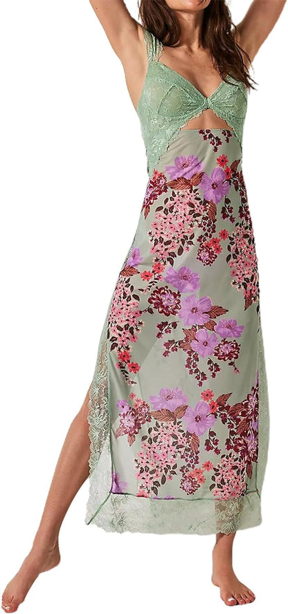 Floral Sleeveless Maxi Dress