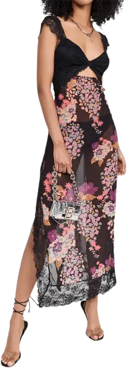 Floral Sleeveless Maxi Dress