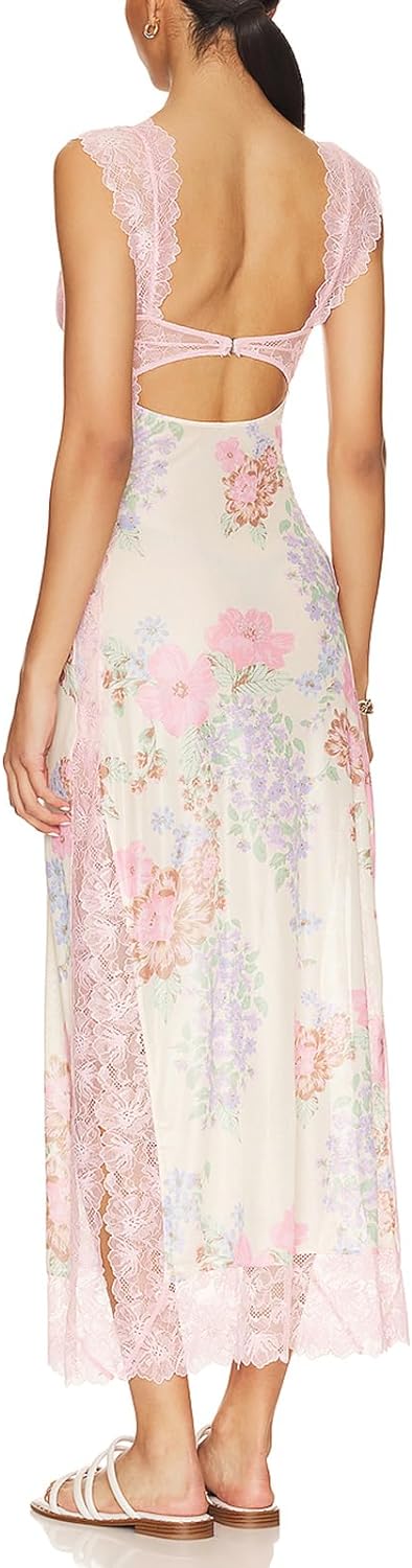 Floral Sleeveless Maxi Dress